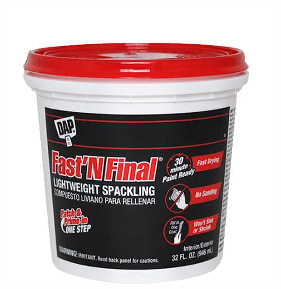 Fast & Final Spackle